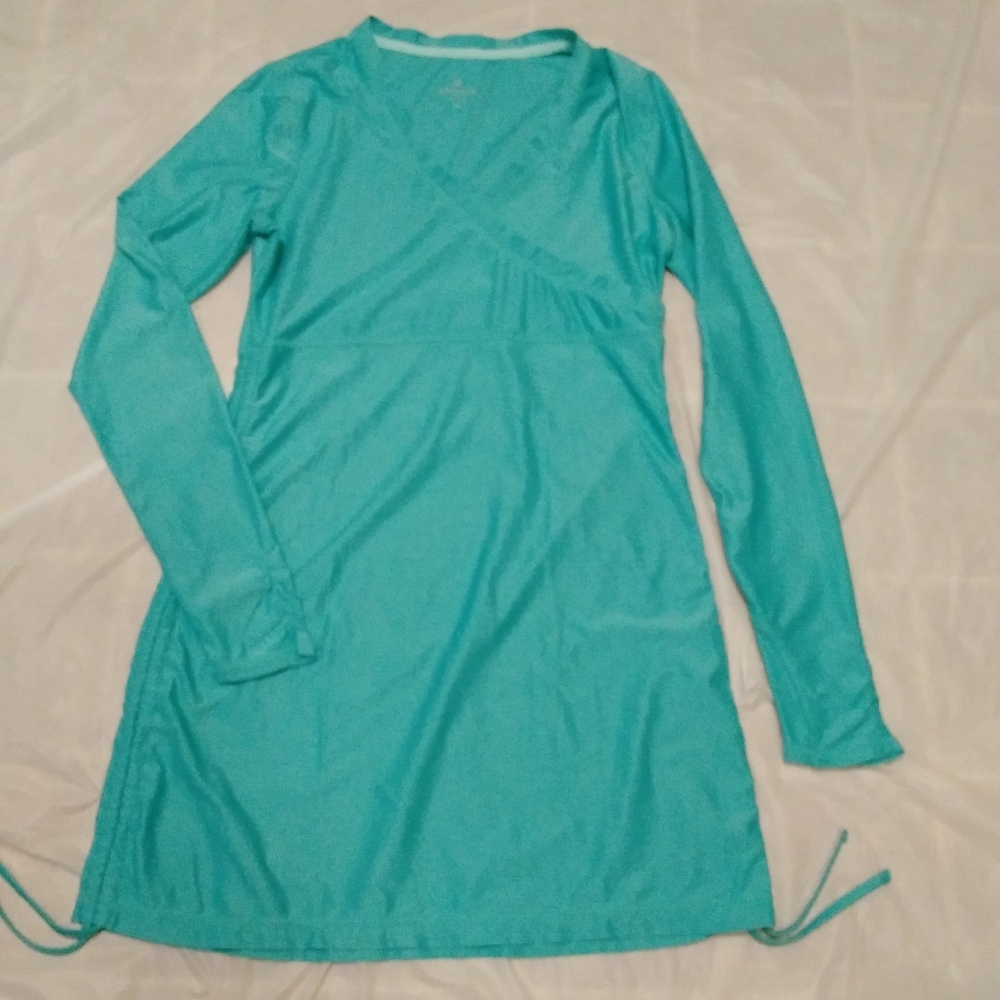Athleta top side cinch XS teal